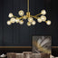 Candelabro Sputnik 15 Luces Doradas Latón para Cocina