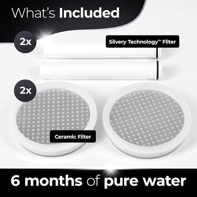 Cabezal ducha filtrado alta presión agua limpia