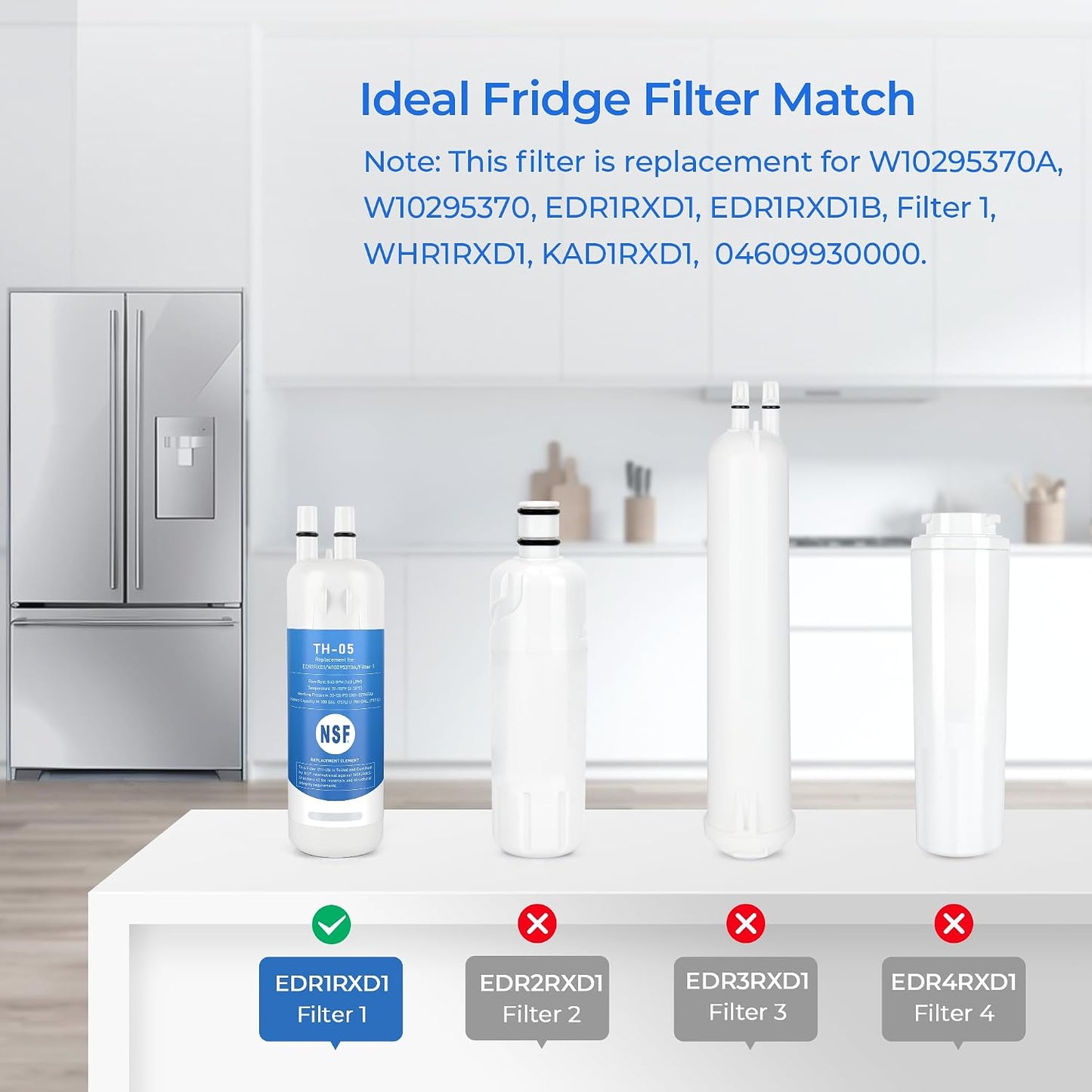 Filtro agua comp Whirlpool WRS315SDHZ 2 Pzas