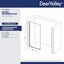 Panel ducha fijo 36x78pulg vidrio templado plateado