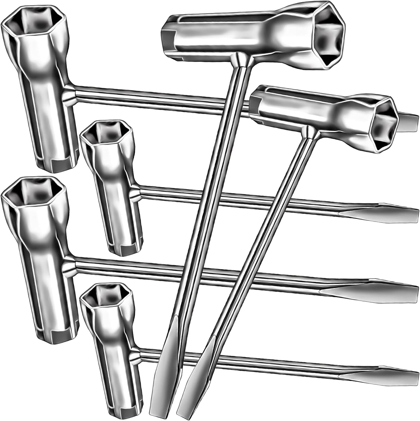 Set 4 herramientas repuesto motosierra llave T acero aleado