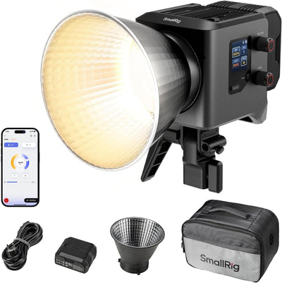 Luz video COB bicolor 2700K-6500K CRI 95 soporte Bowens