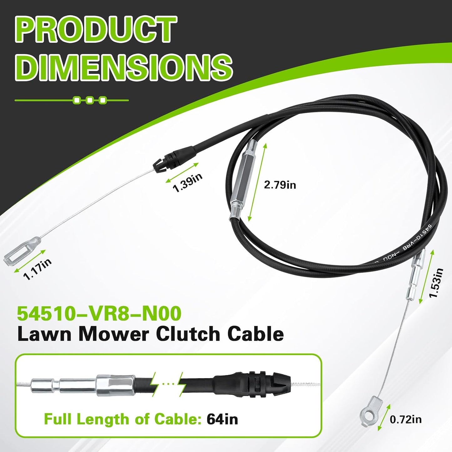 Cable embrague cortacésped Honda HRN216 comp