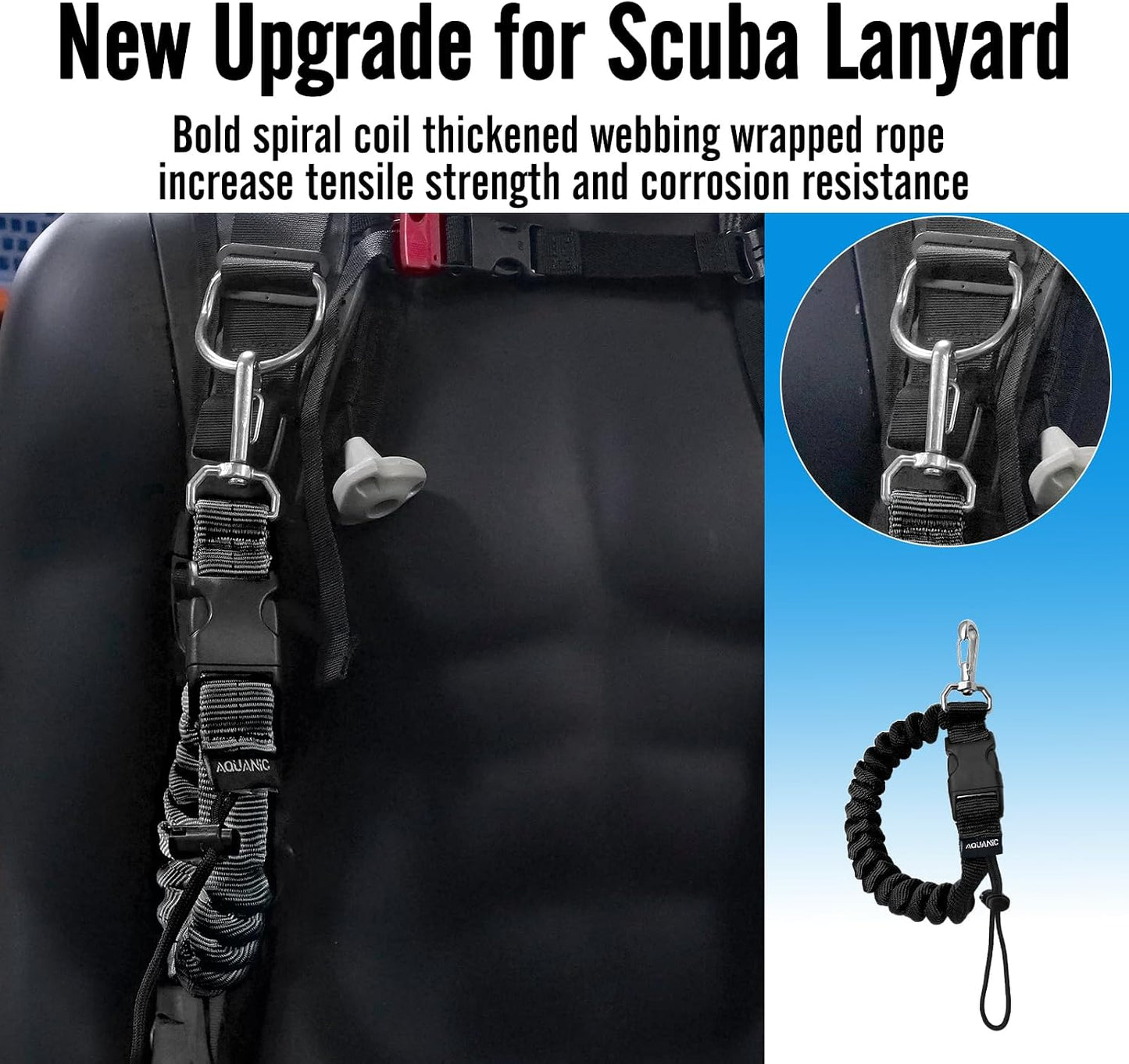 Lanyard anti-perdida con hebilla rápida para deportes