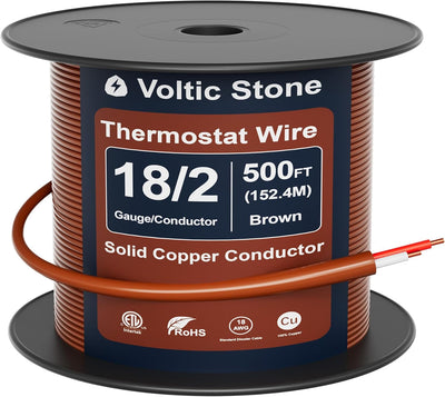 Cable HVAC termostato 18/2 OFC cobre sólido ETL CL3R