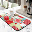Tapete secado cocina parches rosas verdes 12x20pulg