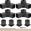 Kit soportes pérgola 3 vías ángulo recto carpintería madera