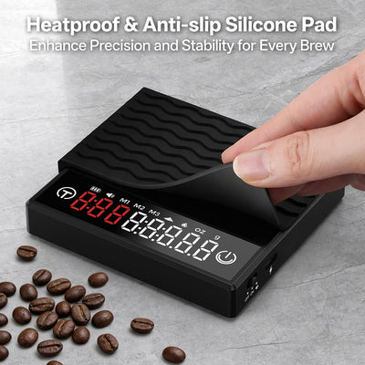 Báscula café recargable USB-C 70oz 3 modos