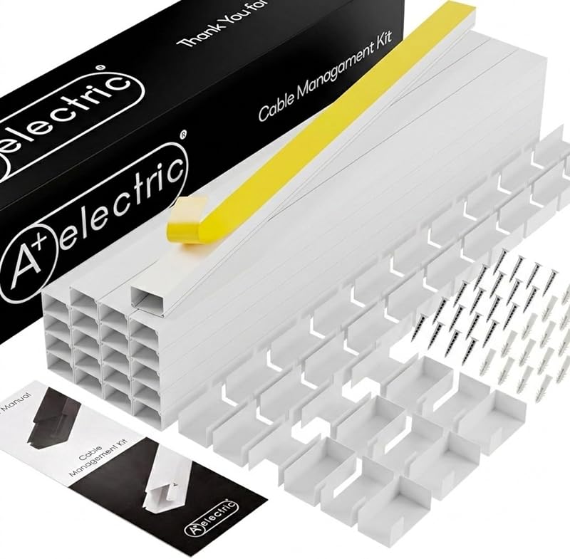 Conducto cables largo 315" blanco pintable TV