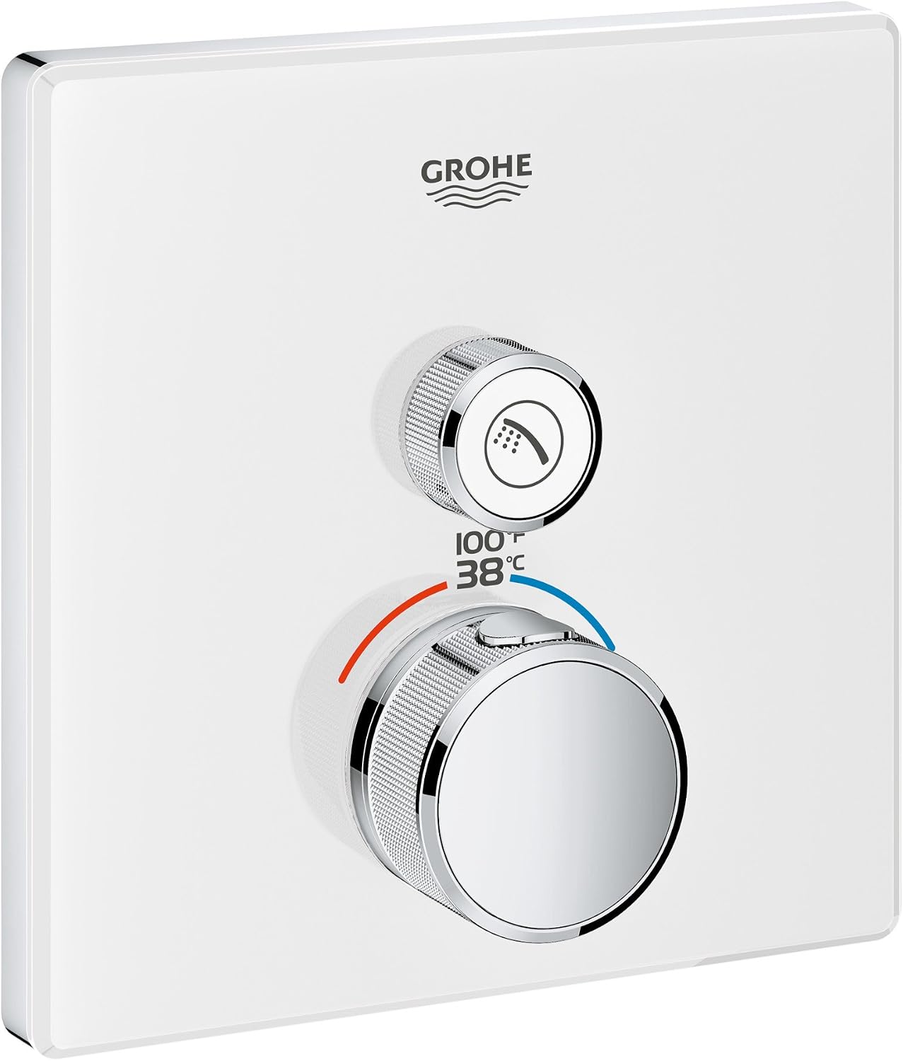 Moldura termostática Grohe 29163ls0 color blanco luna