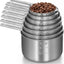 Tazas medidoras acero inox apilables para hornear