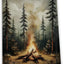 Toallas de cocina decorativas Gloomy Sky Forest 16 x 24 pulgadas