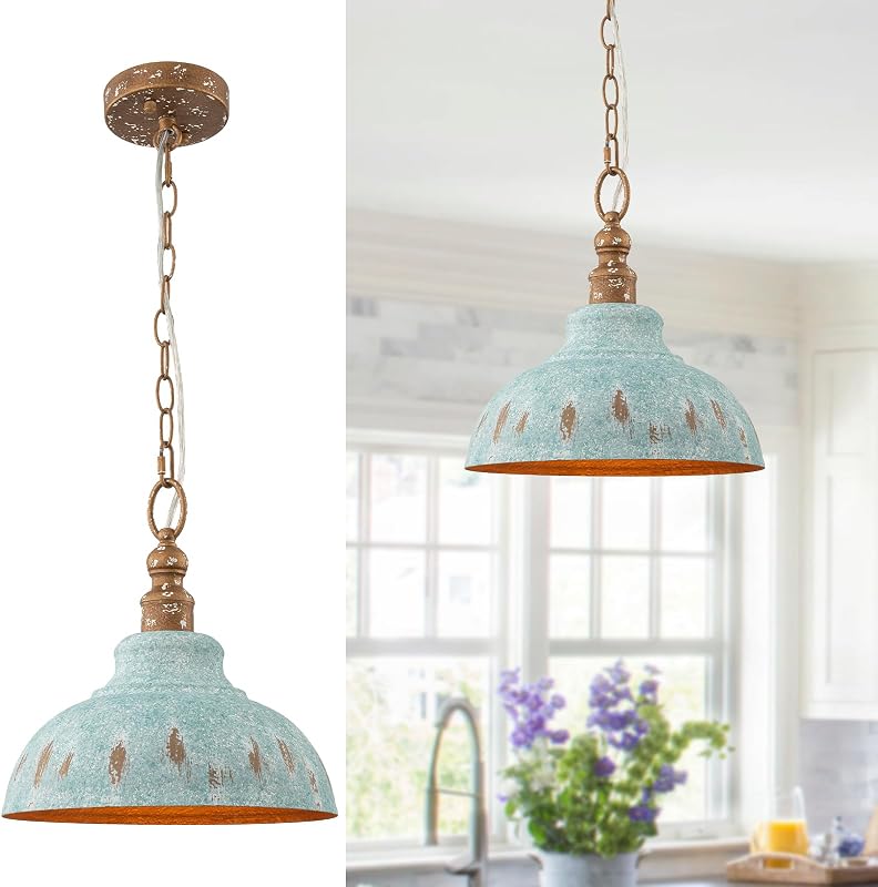 Lámpara colgante isla cocina 11.3pulg dorada cadena