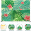 Manta playa impermeable 83x106" 4 estacas 4 bolsillos verde