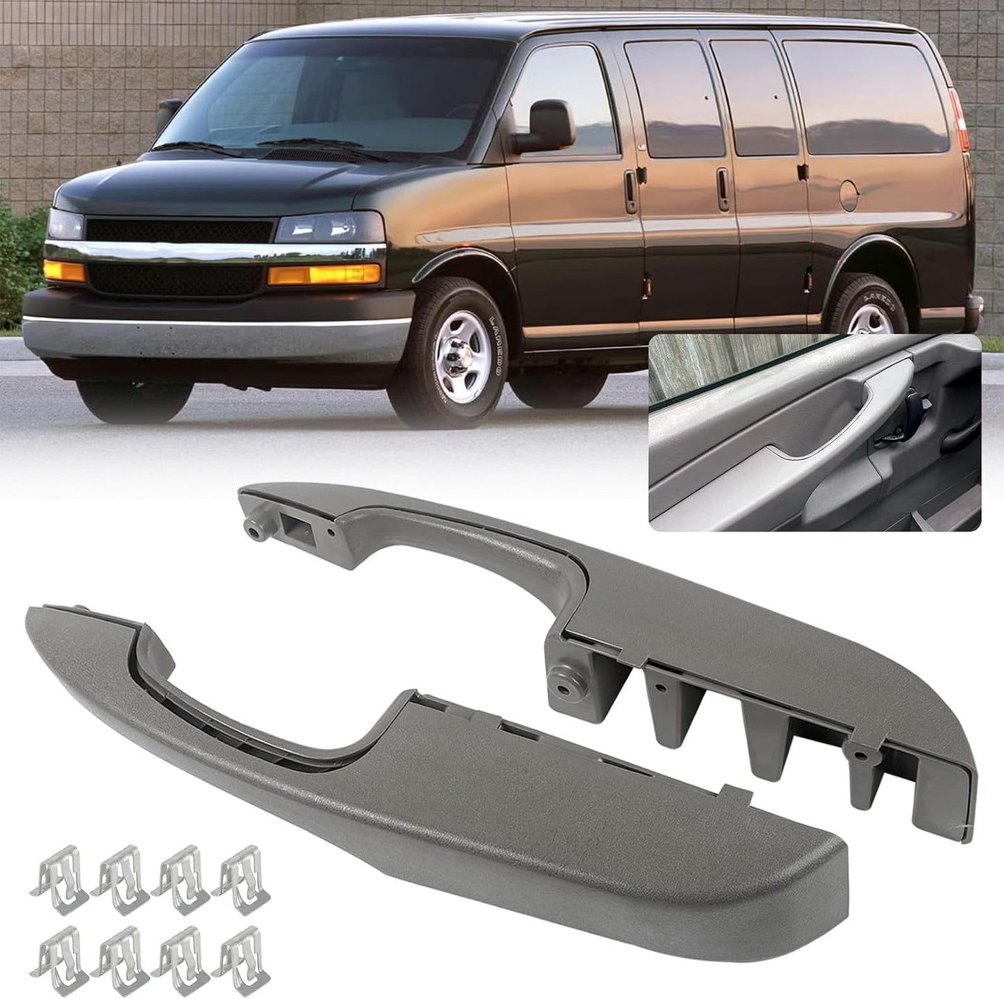 Reposabrazos puerta con manija Chevy GMC 03-19