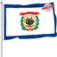 Bandera Virginia Occidental 3x5ft poliéster doble cara