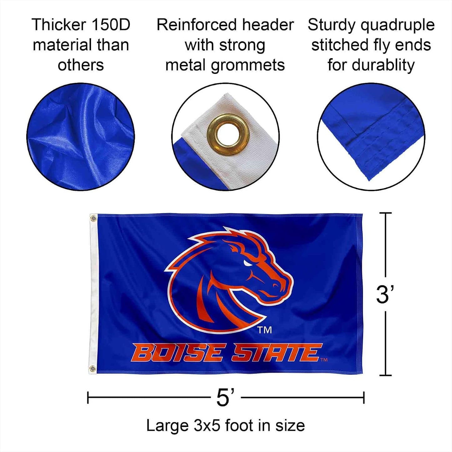 Bandera azul Boise State Broncos