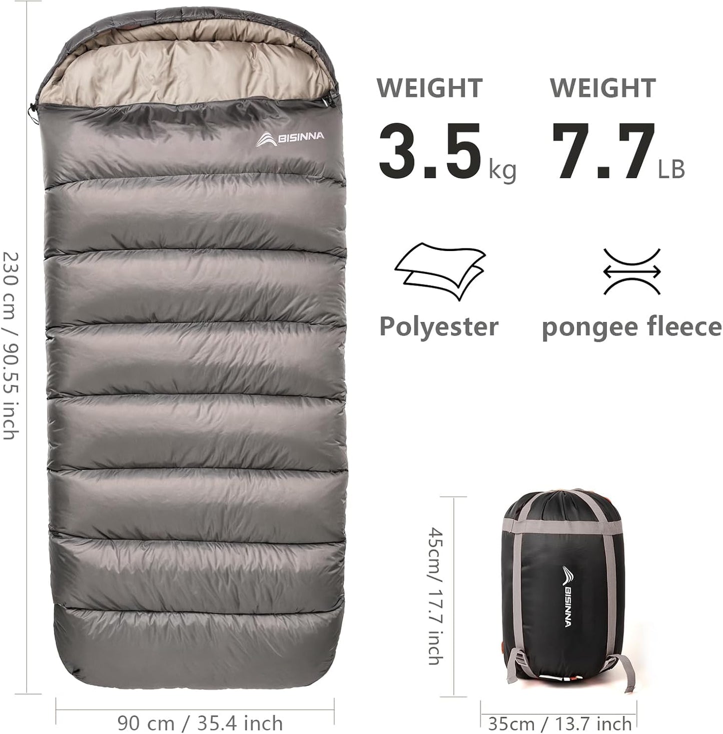 Bolsa dormir 0 grados para adultos XL invierno