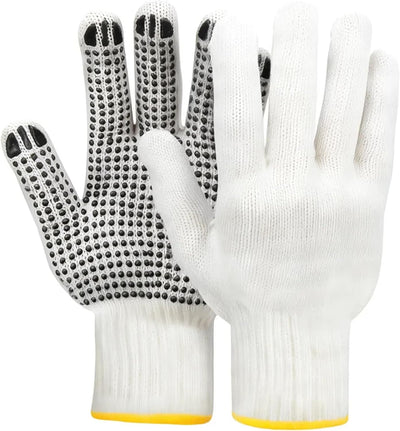 12 Pzas Guantes Trabajo Respirables Antiderrap