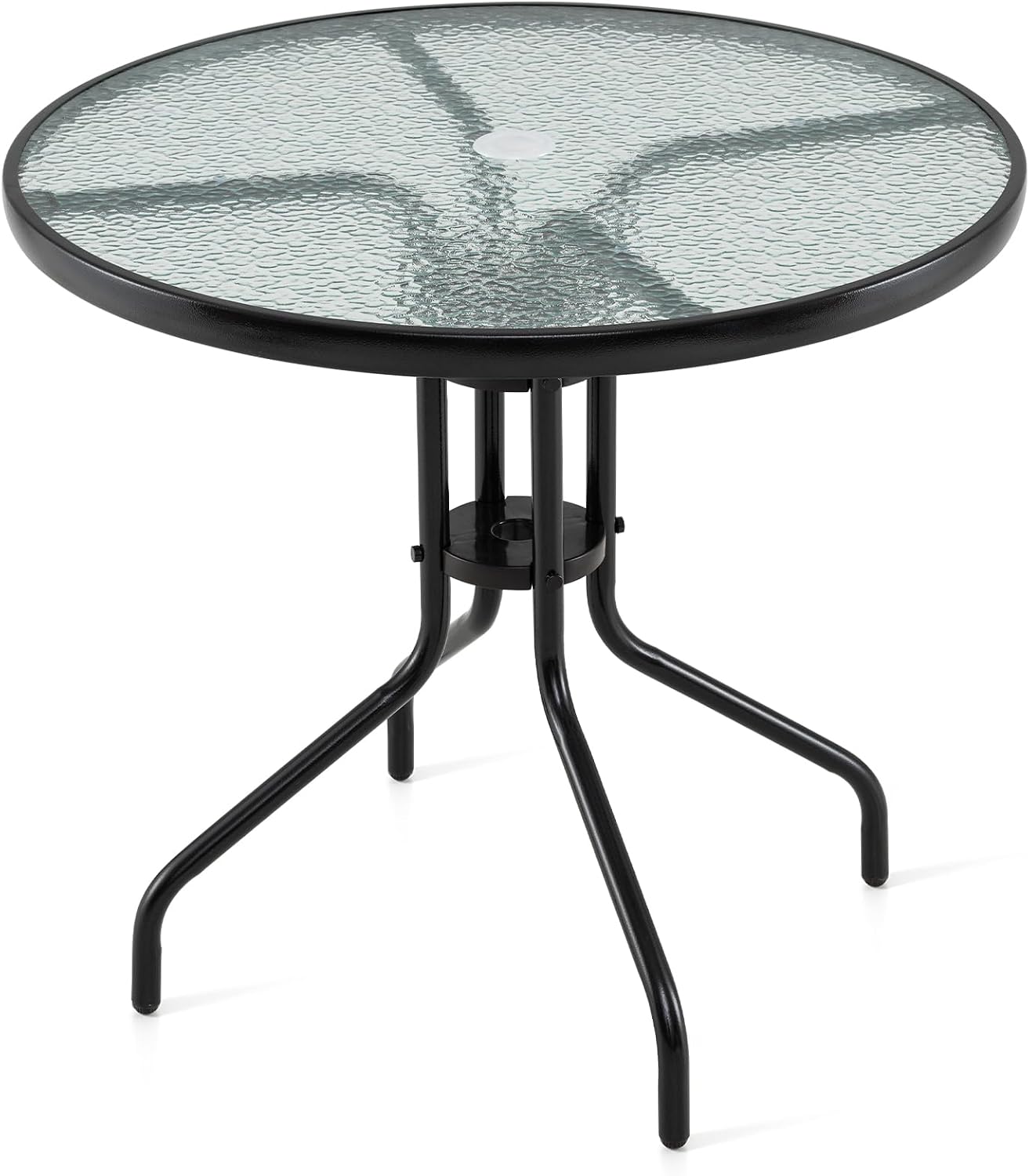 Mesa bistró exterior 31.5pulg vidrio templado