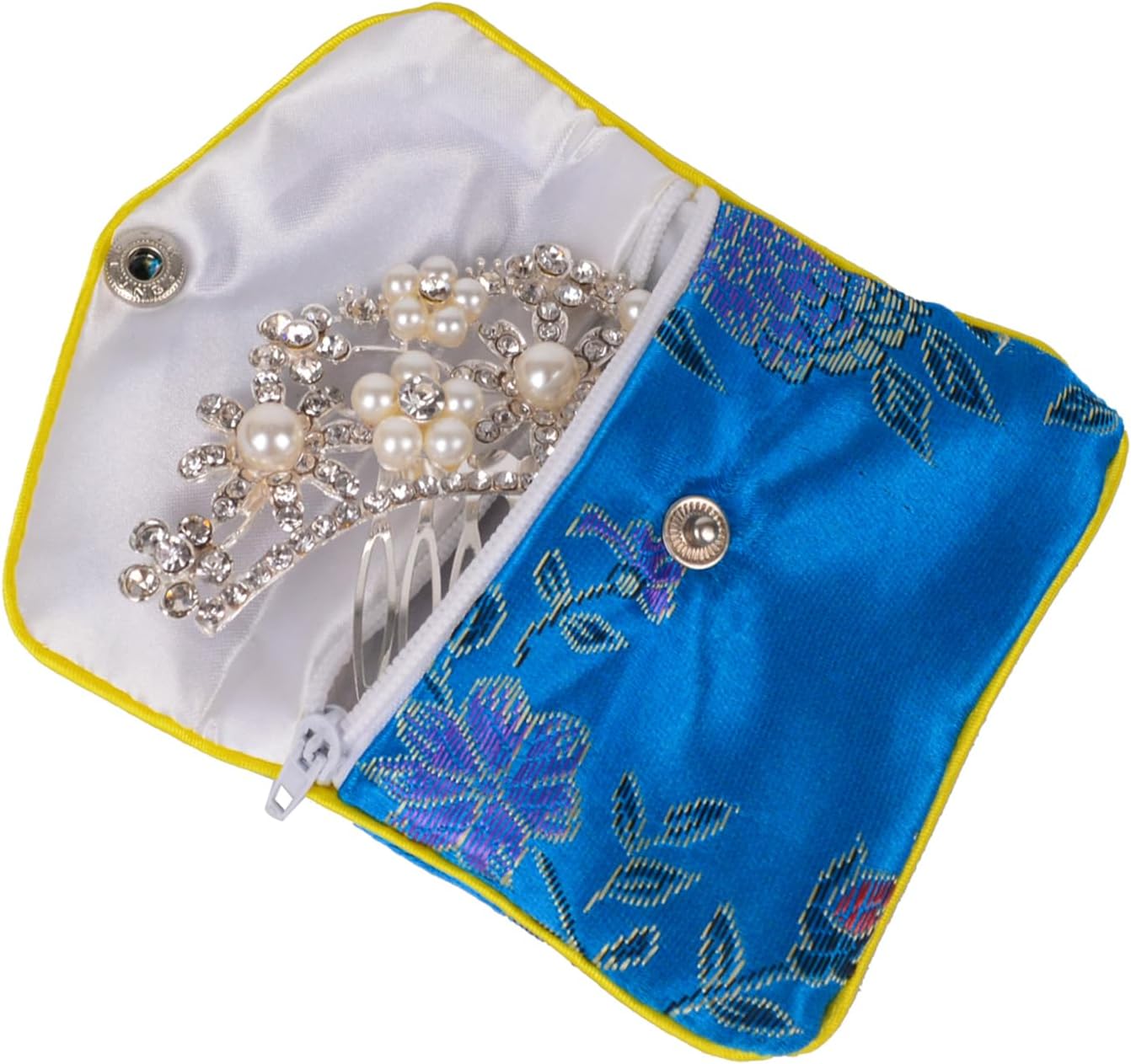 15 Pzas Bolsas Brocado Regalo Colores Mezclados