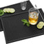 Tapete antiderrap goma 18x12pulg texturizado