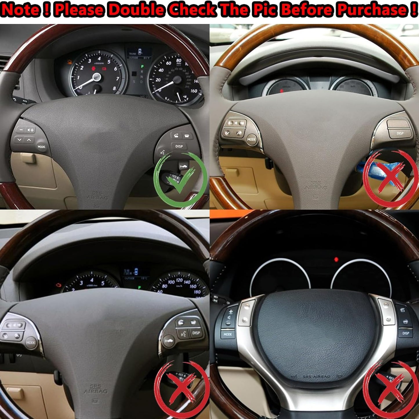 2 Pzas Interruptor Volumen para Volante Lexus ES33190