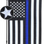 Bandera jardín azul fina bordada 12x18pulg con estrellas y rayas