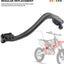 Palanca freno trasero motocicleta punta plegable CNC Negro