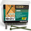 Tornillos madera exterior 3-1/2 pulg #10 cabeza Torx