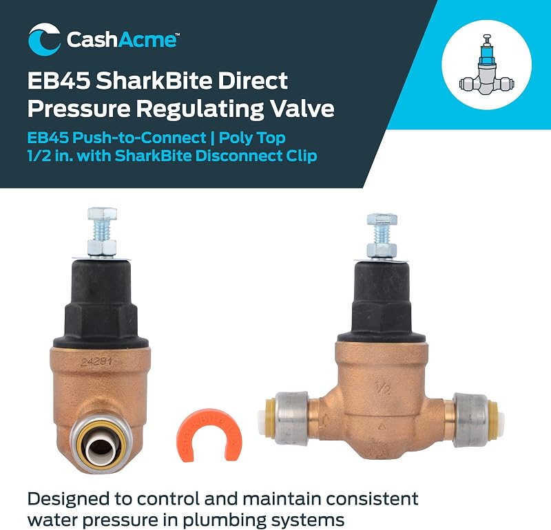 Válvula reguladora presión EB45 1/2pulg 60PSI comp SharkBite