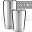 Set Coctelera Boston Acero Inox 800ml y 500ml Cepillo