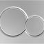 Placa actuador doble descarga cromo mate comp. Sigma01