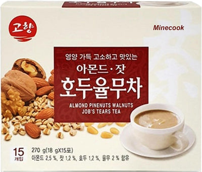 Té instantáneo almendras piñones nueces 0.63oz x15