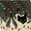 4 Manteles Navidad con Luces Gato 12x18pulg Mesa Fiesta