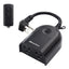 Enchufe control remoto int. ext. 2 tomas plano negro 80pies