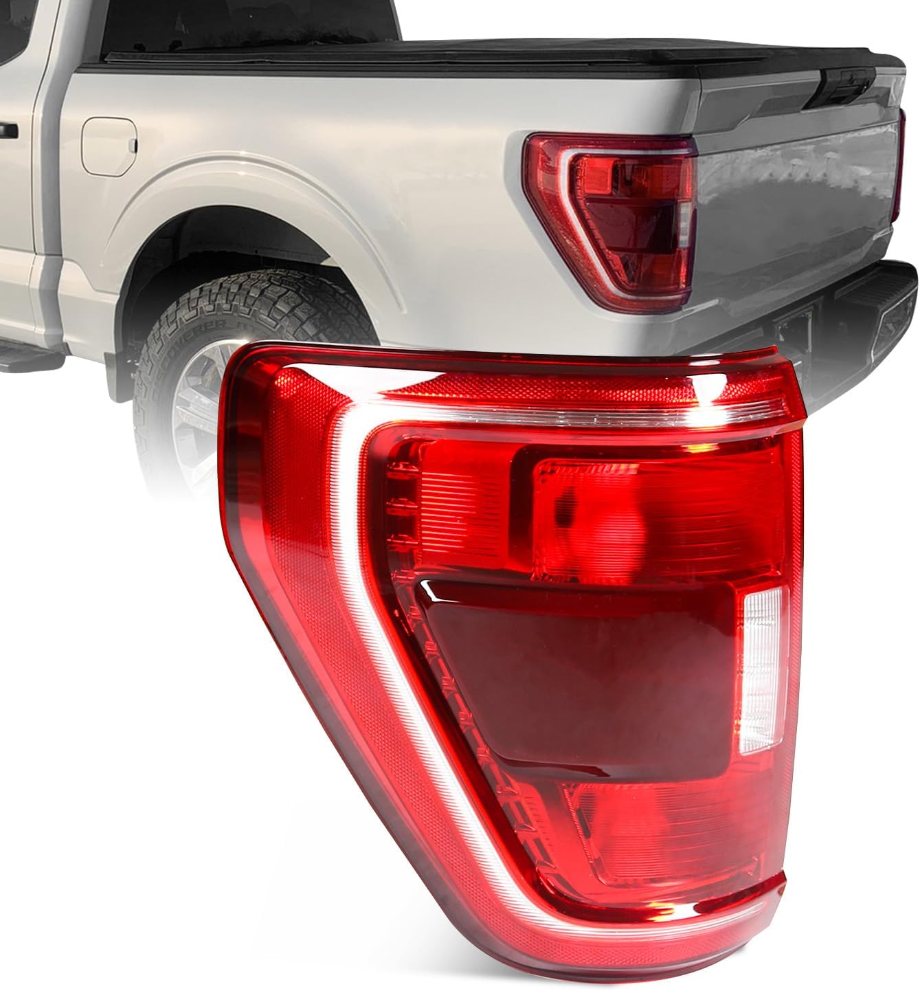 Luz trasera halógena Ford F150 XLT 21-23 izq