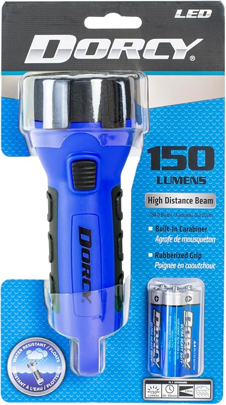 Linterna LED flotante 150 lúmenes con clip azul