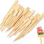 100 Pinchos Bambú 3.5pulg Palillos Madera Aperitivos Cócteles