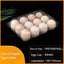 40 Pzas Cajas Huevos Plástico Transparente 3x4 Reutilizables