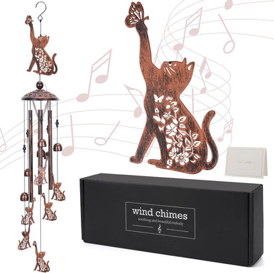 Campanillas de viento para gatos de metal regalo