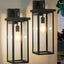 Farol pared moderno E26 con pantalla vidrio transparente