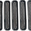 7 Pzas Rejilla Malla Frontal Jeep TJ Wrangler Negro