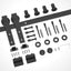 Kit herrajes puerta corrediza granero 5ft riel 30pulg