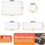 Set 7 organizadores cajones plástico transparente baño y tocador
