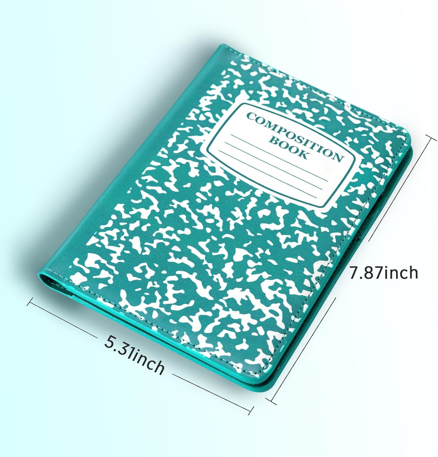 Libreta servidores cuero con bolsillos transparentes