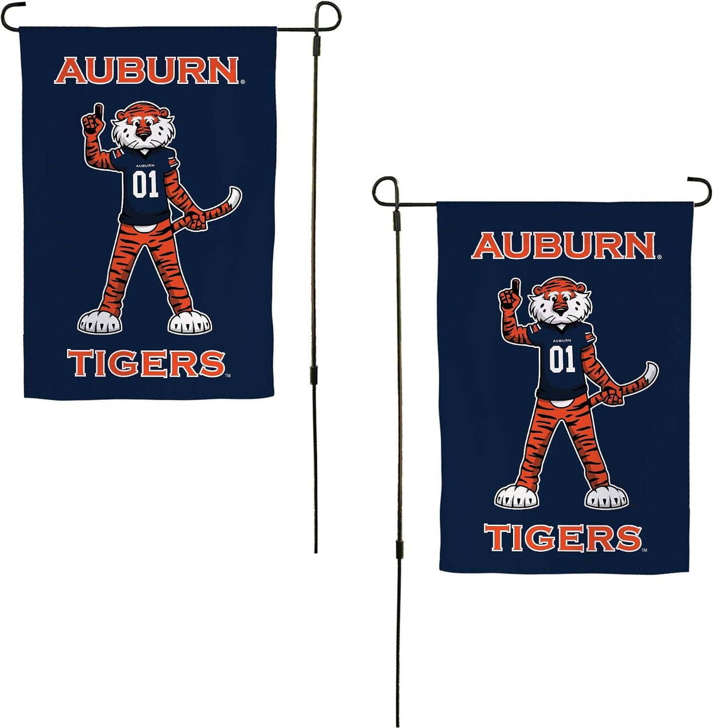 Bandera jardín Auburn Tigers 19x12pulg diseño T