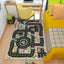 Alfombra de set para niños con mapa de ciudad 39x59