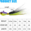 Señuelos bucktail para pesca salada y dulce 5 pack