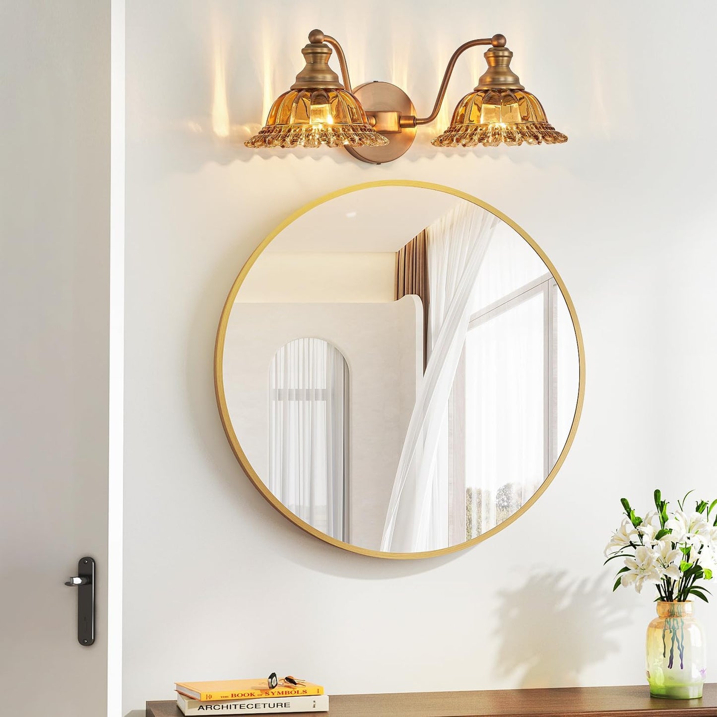Luz de Tocador de Baño con 2 Luces